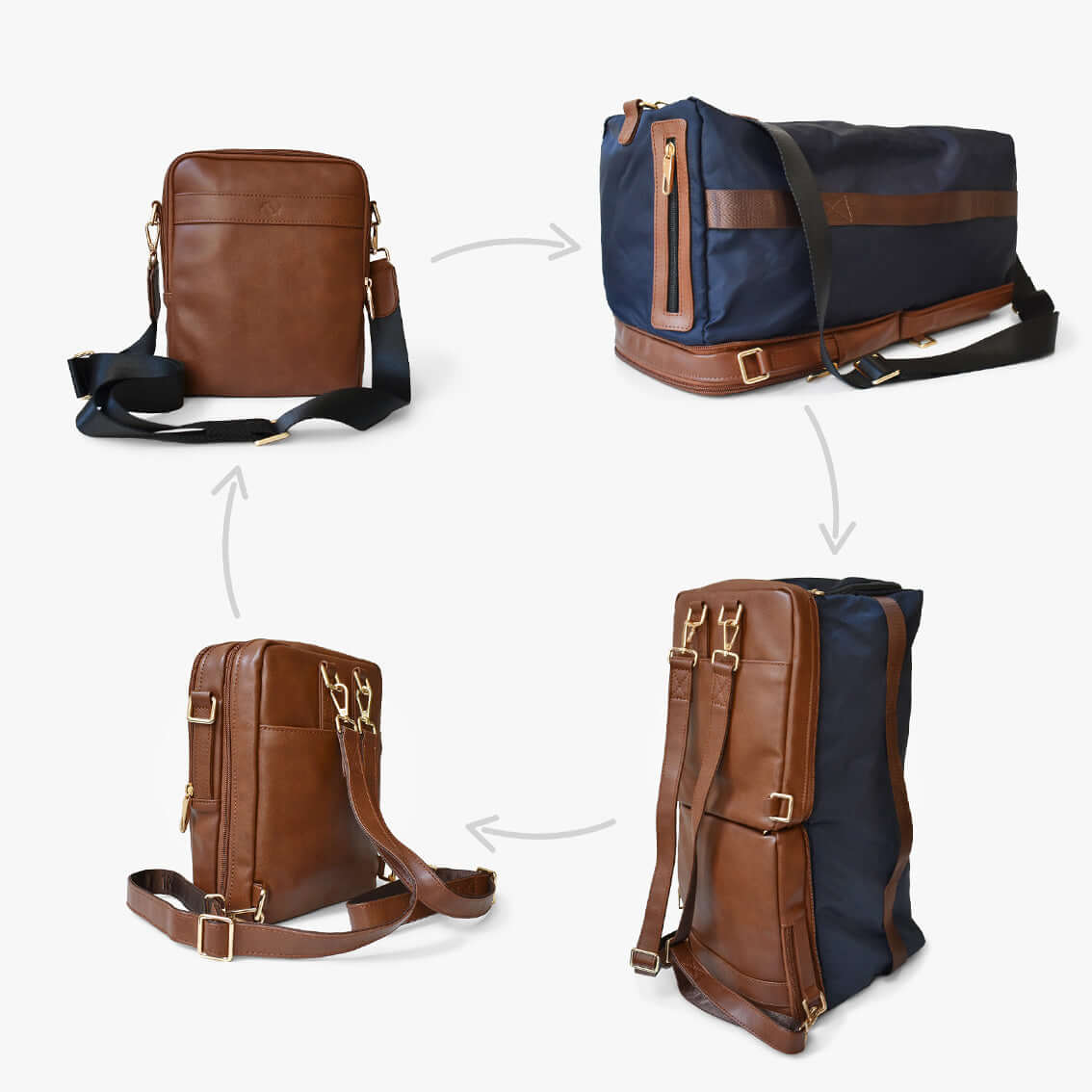 HOLIDAY 4 in 1 Rucksack & Umhängetasche