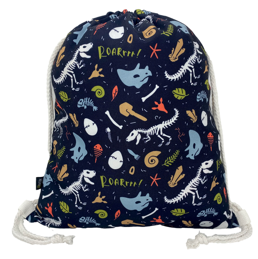 Heckbo | Kinder Turnbeutel - Dino Skelett