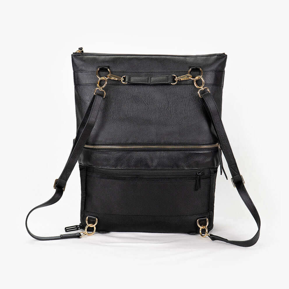 DAKOTA 3 in 1 Rucksack & Umhängetasche Schwarz