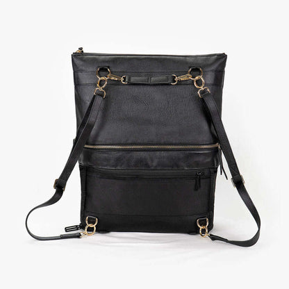 DAKOTA 3 in 1 Rucksack & Umhängetasche Schwarz