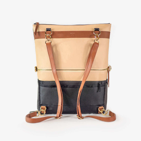 DAKOTA 3 in 1 Rucksack & Umhängetasche Sand