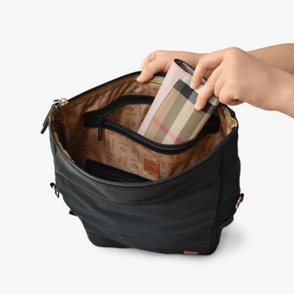 DAKOTA 3 in 1 Rucksack & Umhängetasche Schwarz