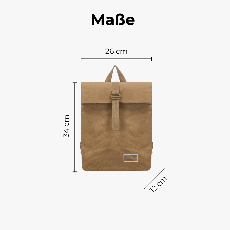 Oak Kraft Paper Backpack Sand