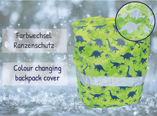 Heckbo | Kinder Farbwechsel Ranzenschutz - Dinosaurier