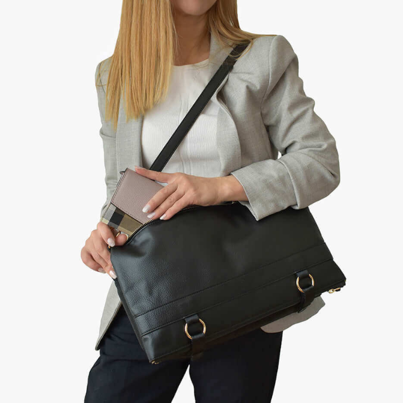 DAKOTA 3 in 1 Rucksack & Umhängetasche Schwarz