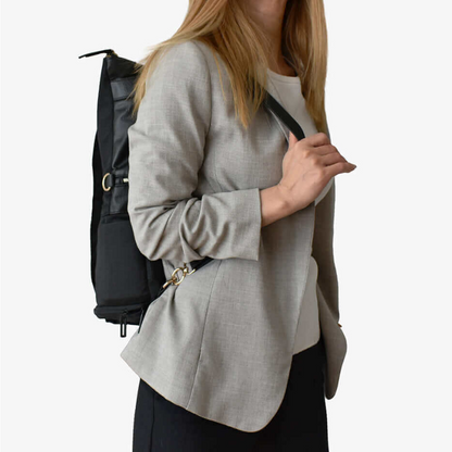 DAKOTA 3 in 1 Rucksack & Umhängetasche Schwarz