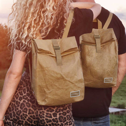 Oak Kraft Paper Backpack Sand