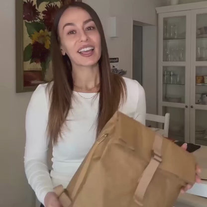 Oak Kraft Paper Backpack Sand