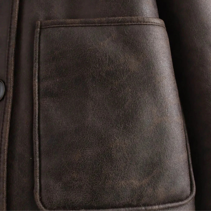 Plüschjacke Park Avenue Damen Schokolade